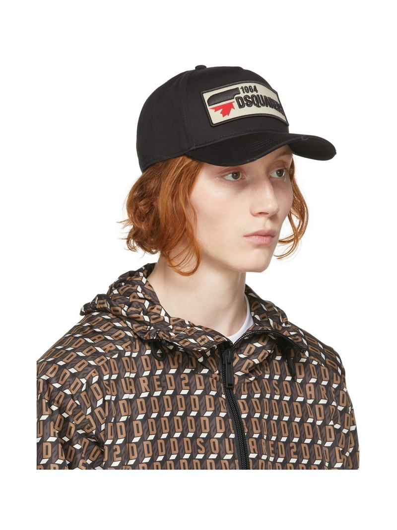 DSQUARED2 Black Logo Patch Cap outlook