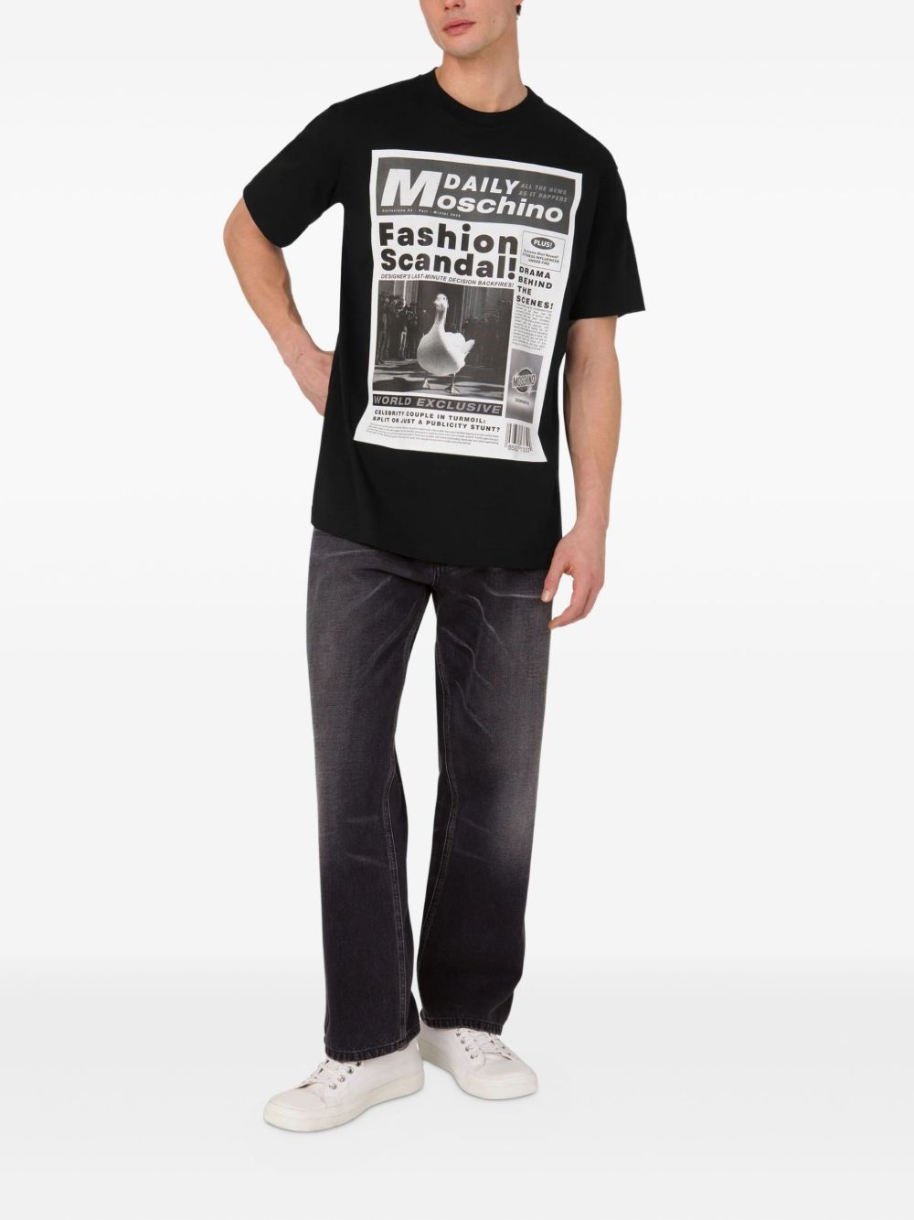NEWSPAPER-PRINT T-SHIRT - 4
