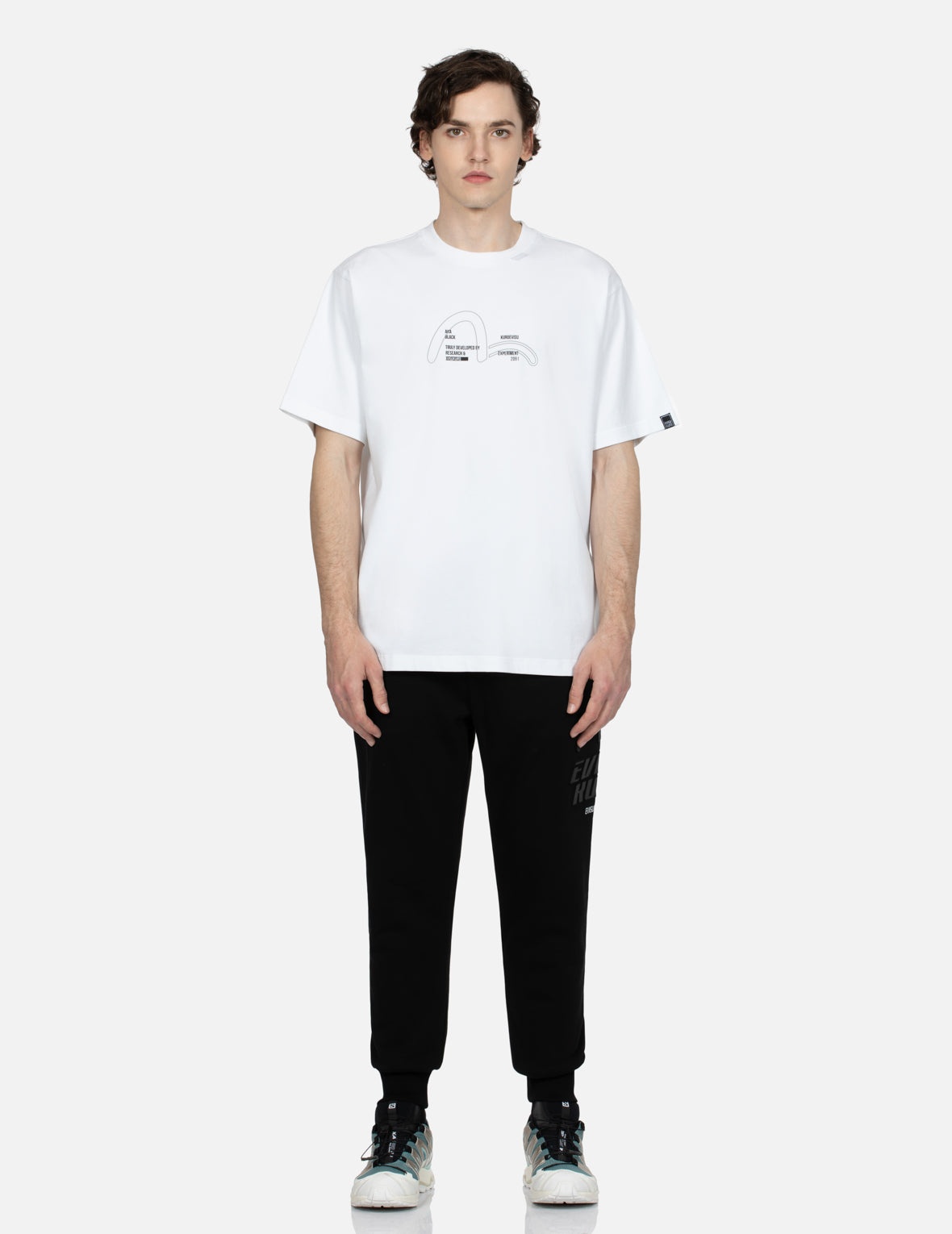 Seagull and Logo Print Regular Fit Sweatpants - 5