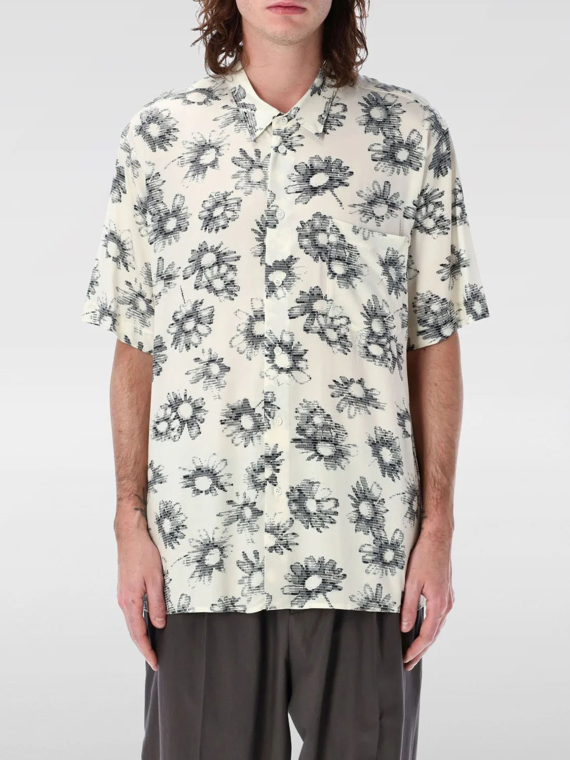 Magliano viscose shirt with flower print - 1