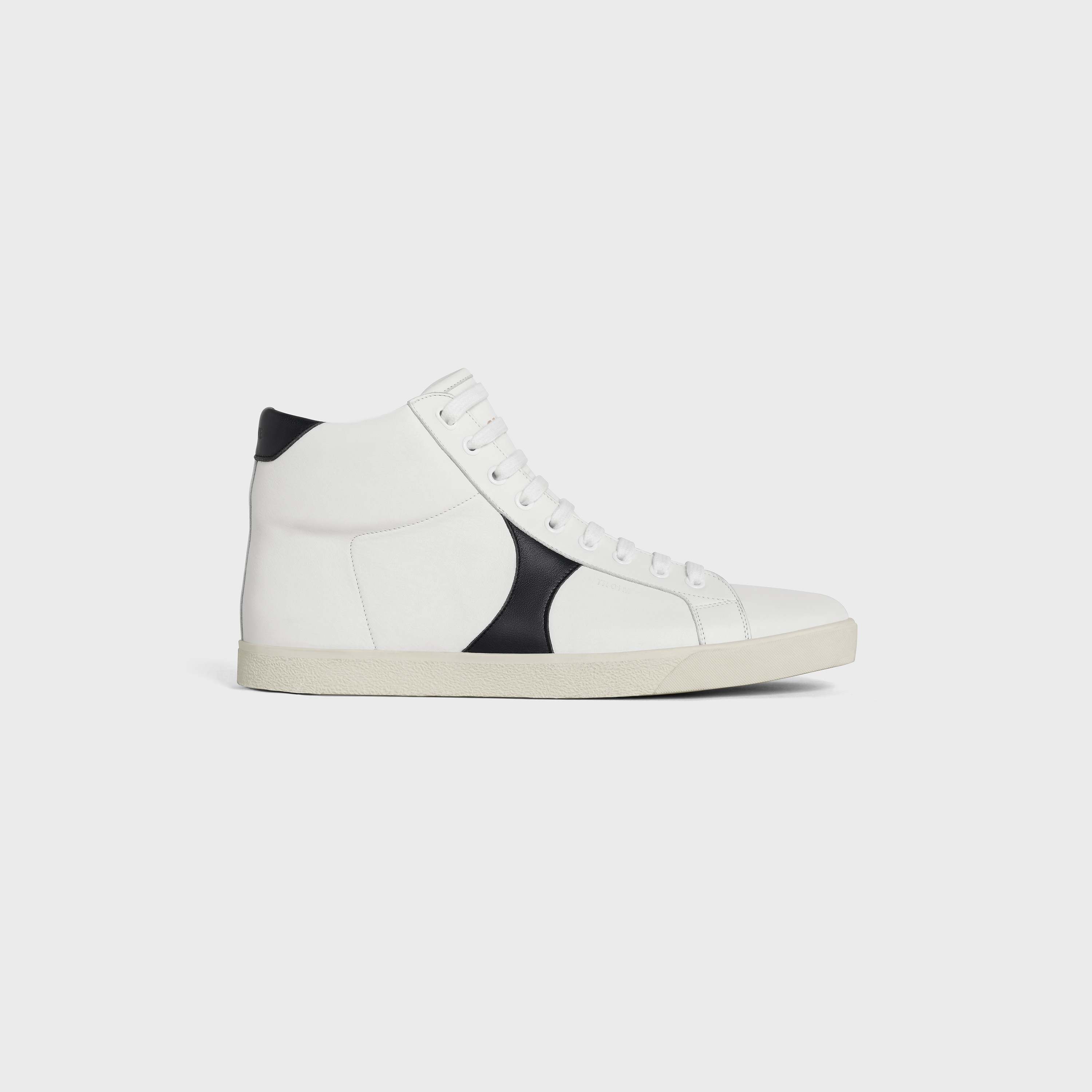 CELINE TRIOMPHE MID LACE UP SNEAKER IN CALFSKIN - 1