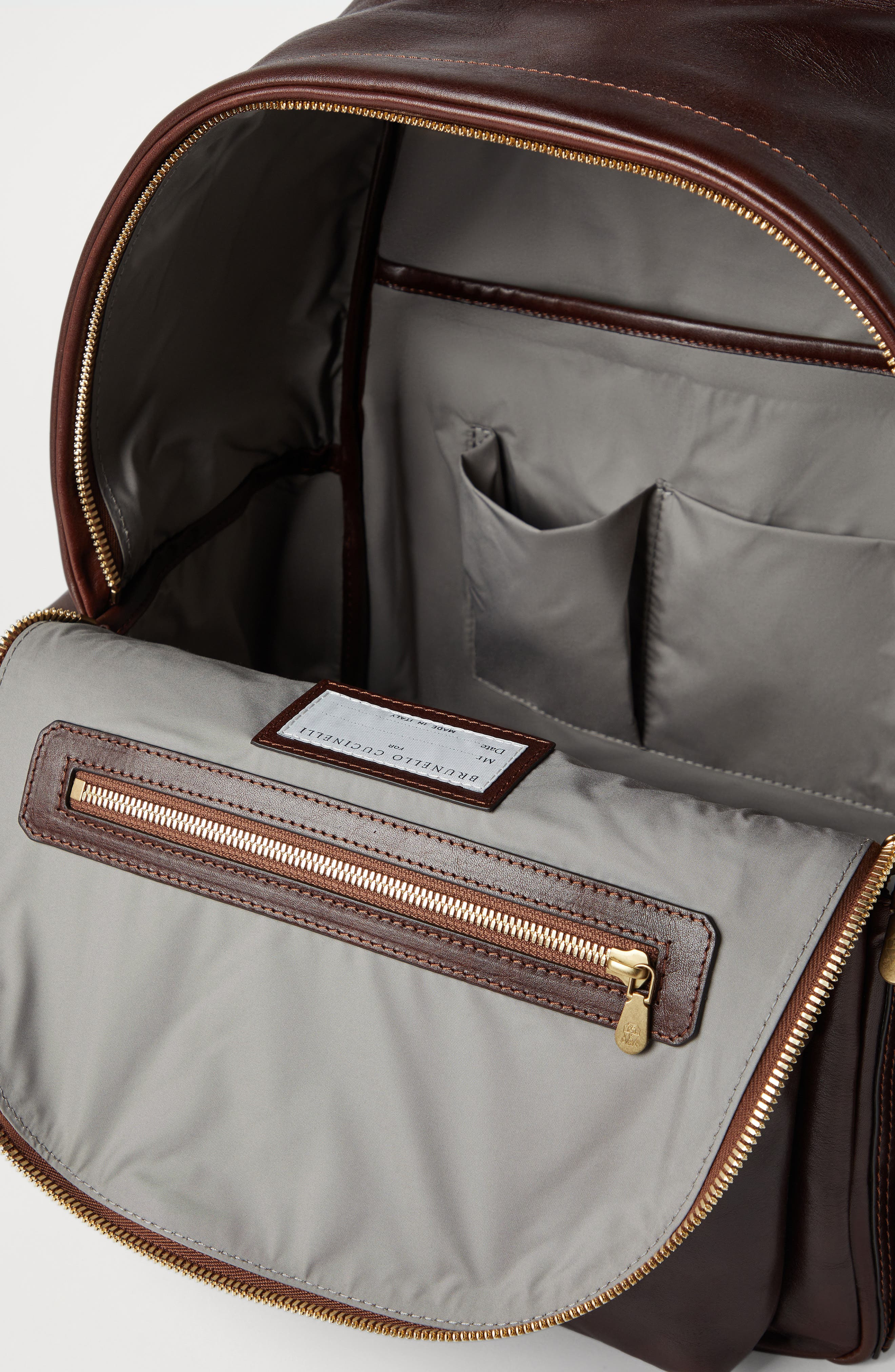 Brunello Cucinelli Calfskin backpack in Burgundy at Nordstrom - 6