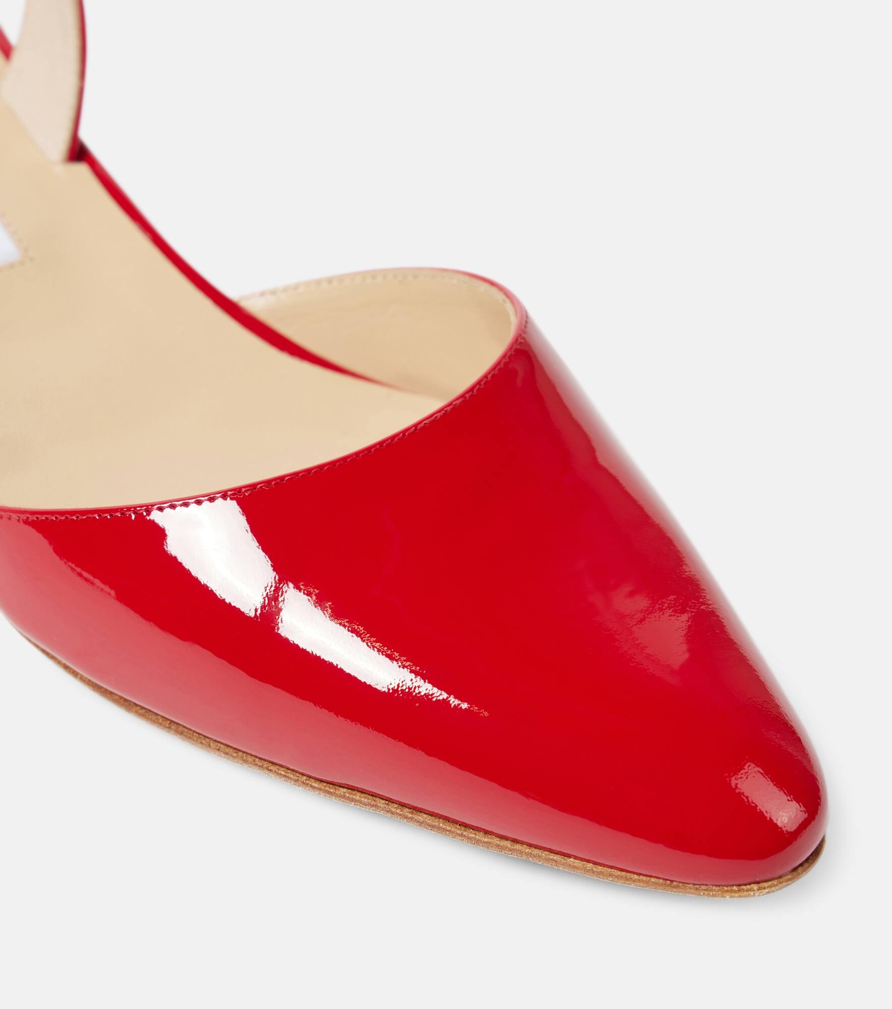 Aspro 30 patent leather slingback pumps - 5