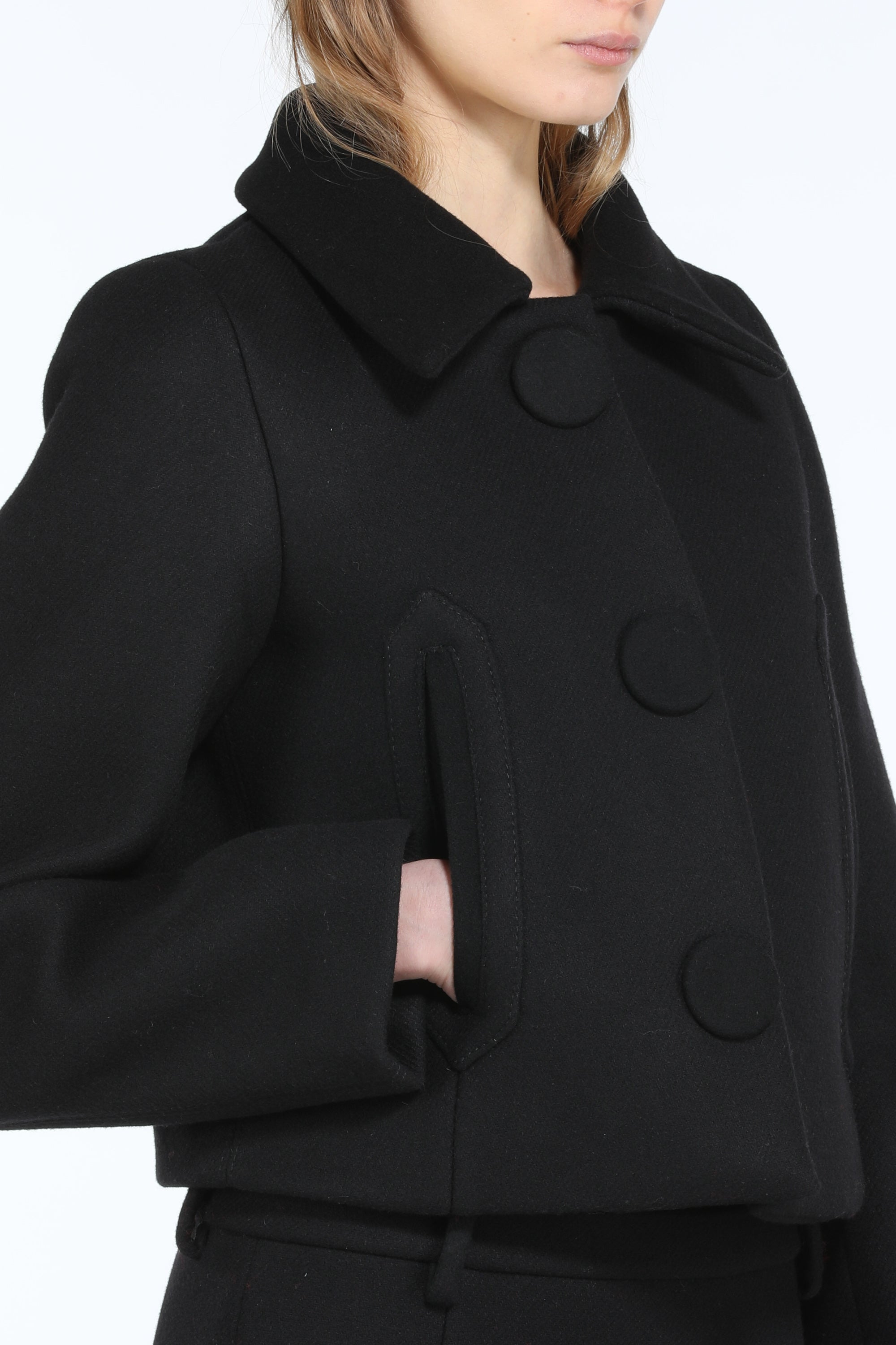 SHORT JACKET WITH SIDE POCKETS - 5