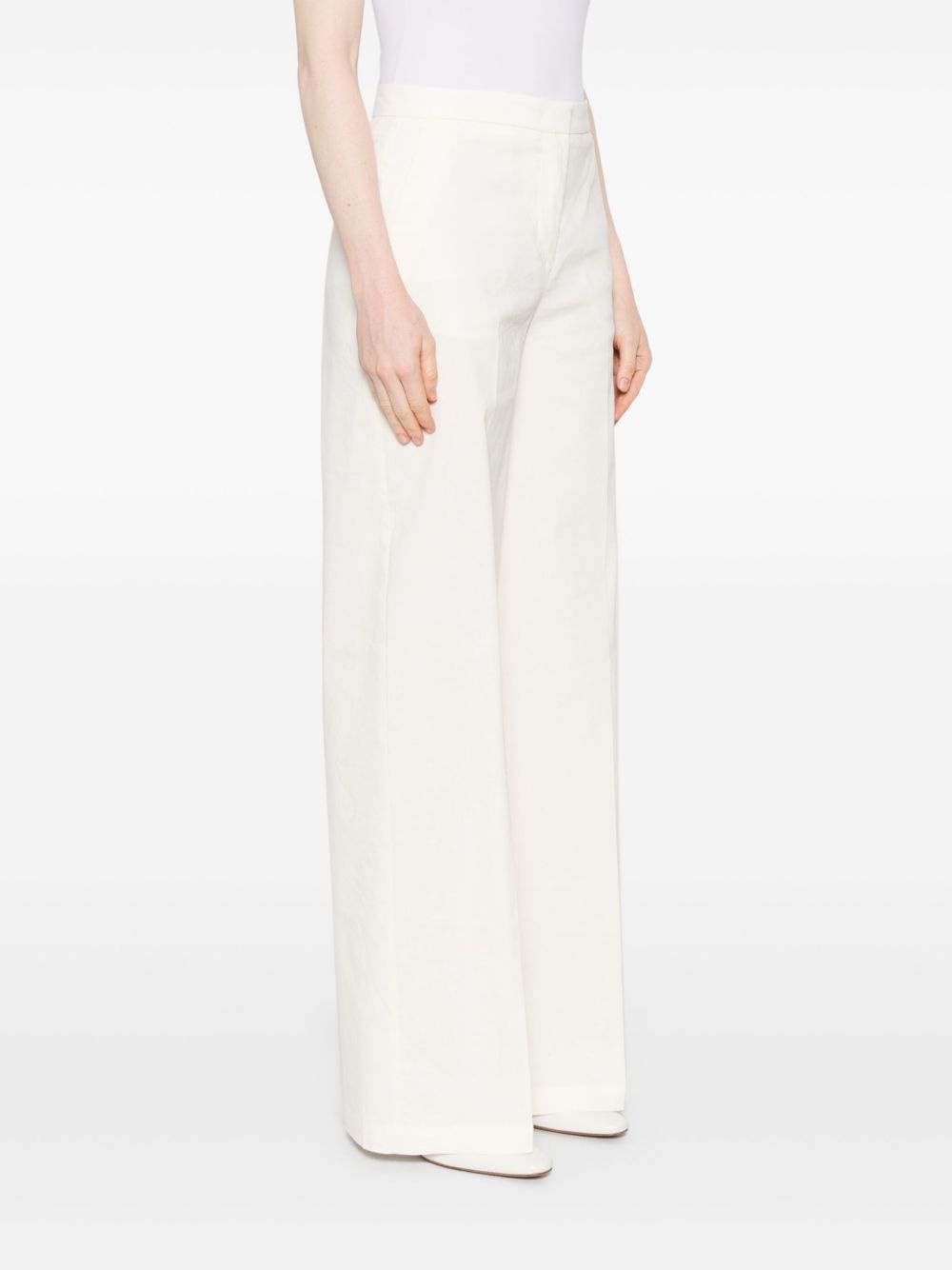 creased tailored trousers - 3