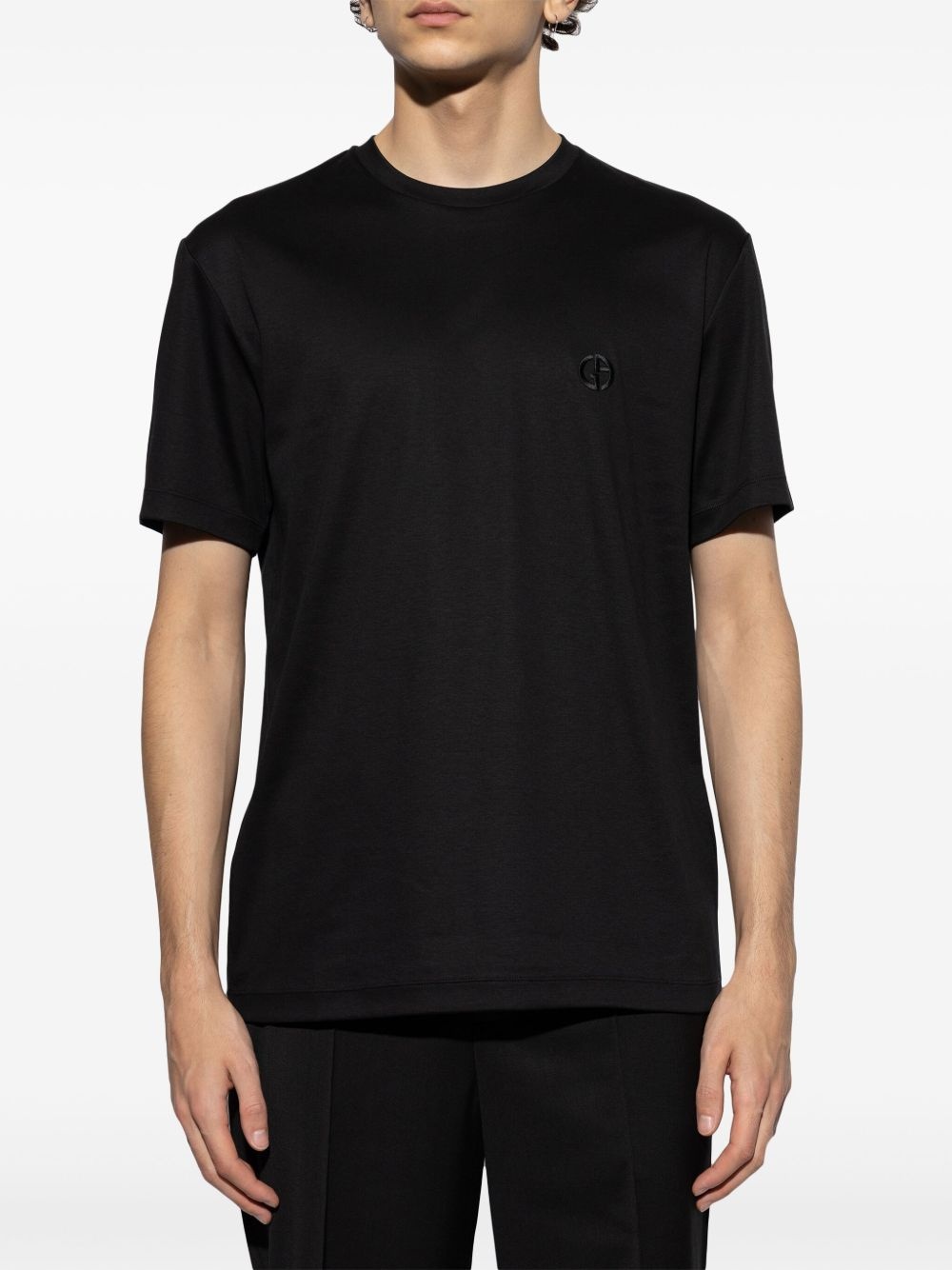 logo-embroidered T-shirt - 2
