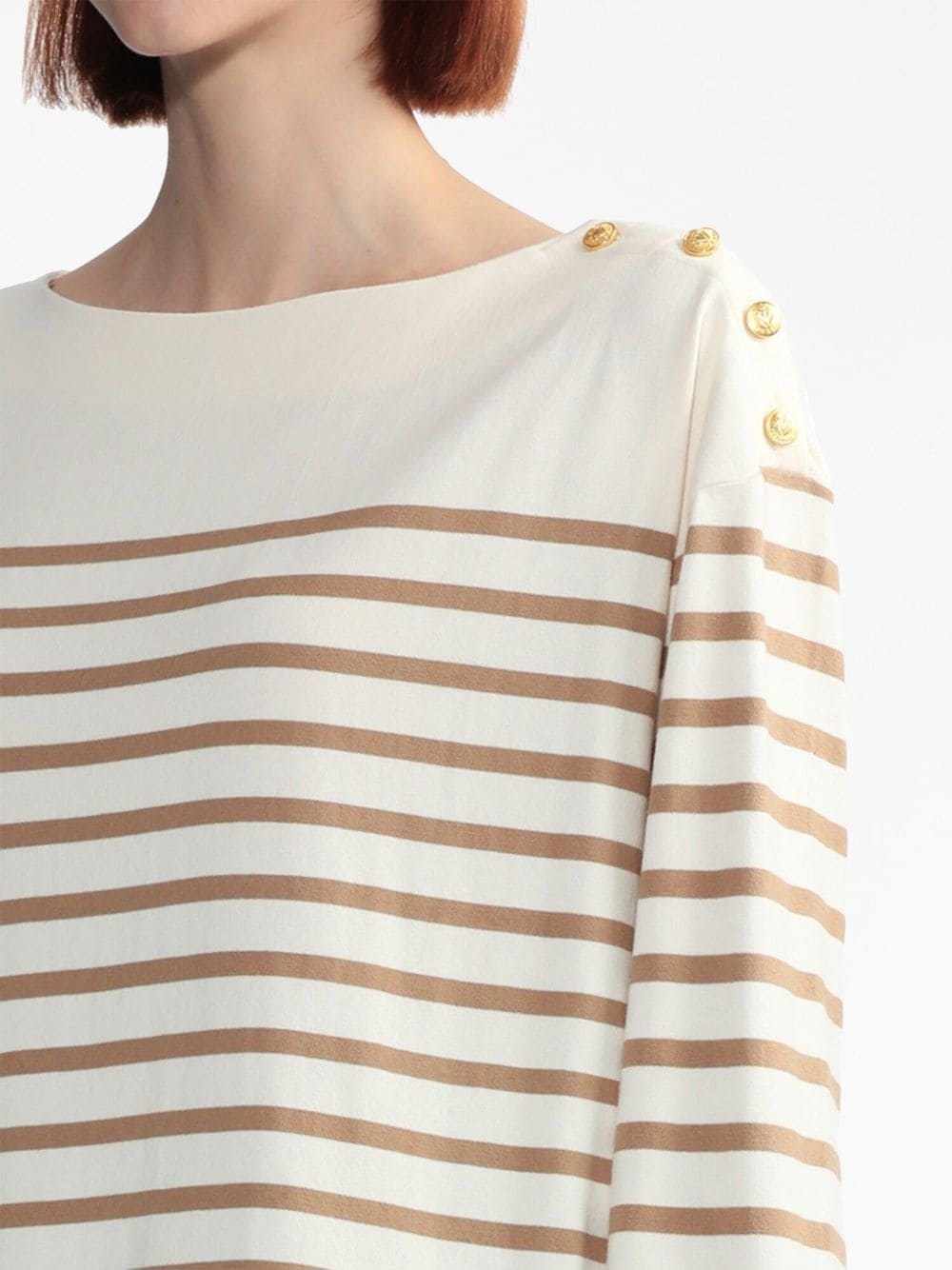 Bardot striped long-sleeve top - 5