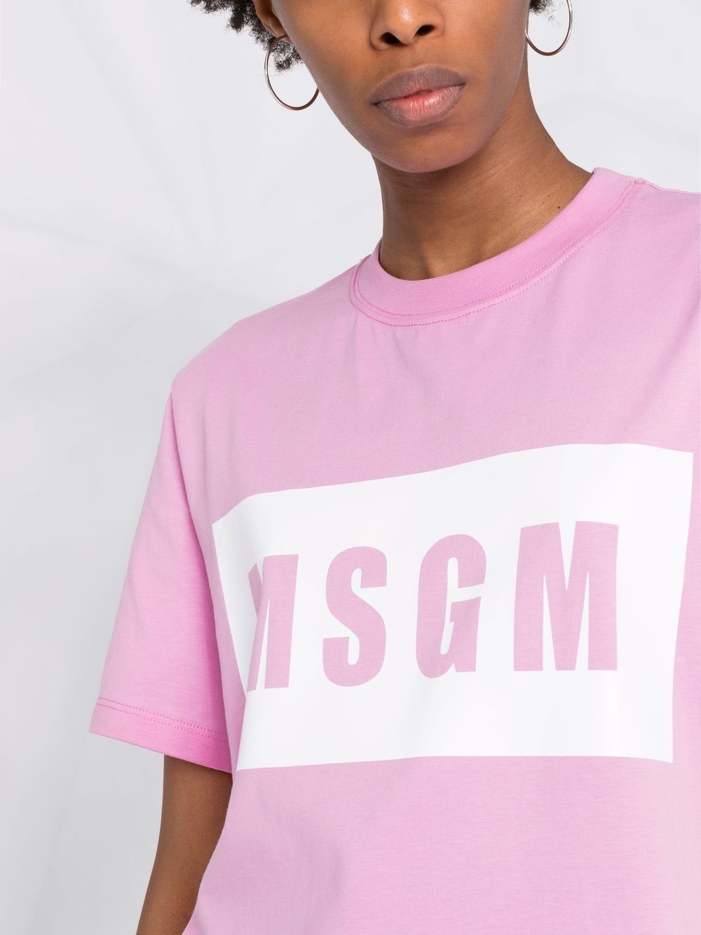 logo-print cotton T-shirt - 3