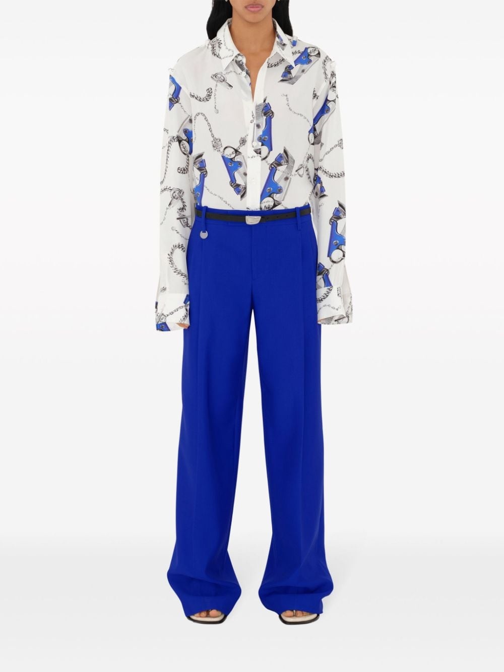 wool tailored trousers - 2