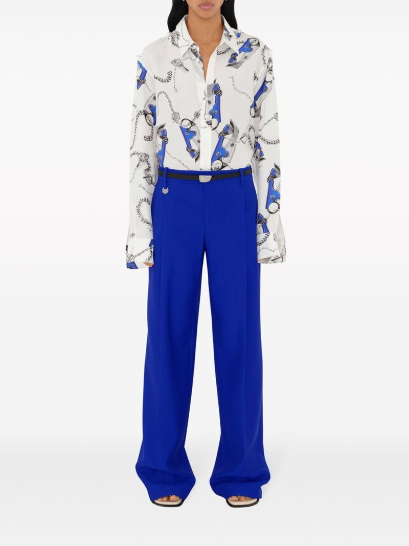 Burberry wool tailored trousers outlook