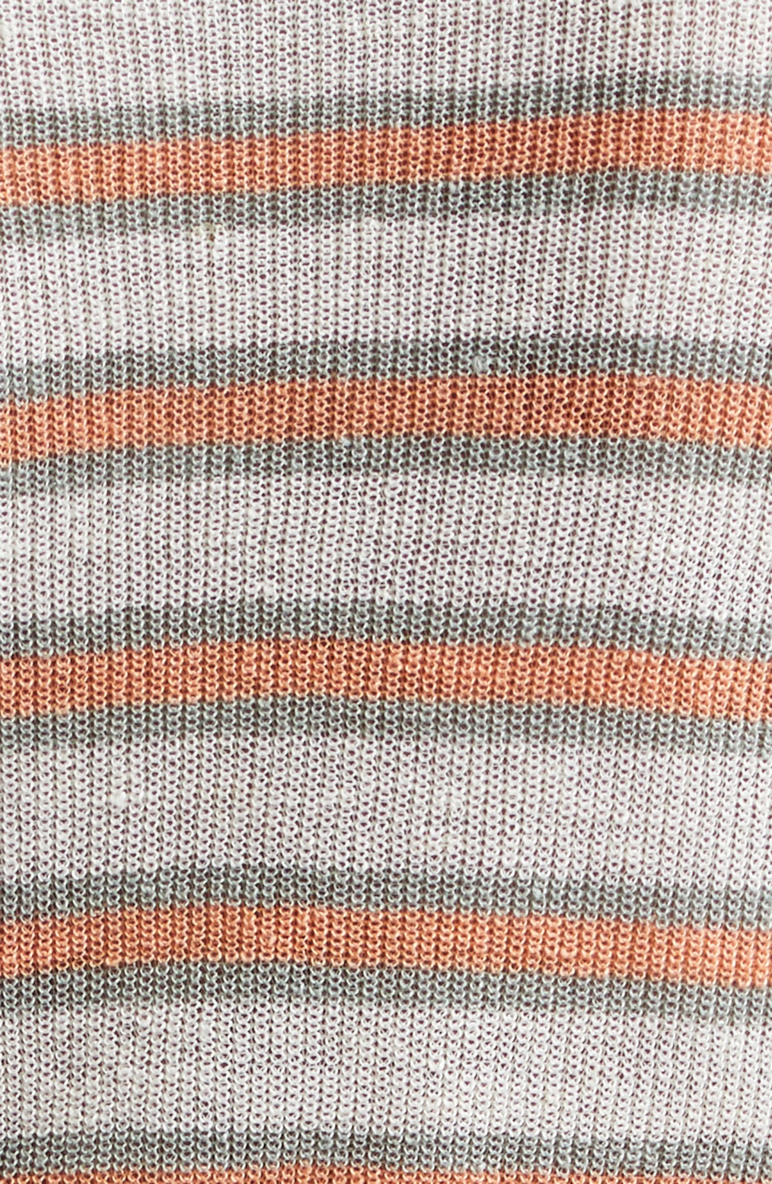 Magellan Stripe Linen Blend Sweater - 6