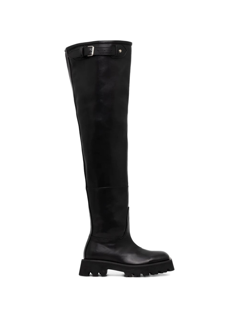buckle strap boots 1