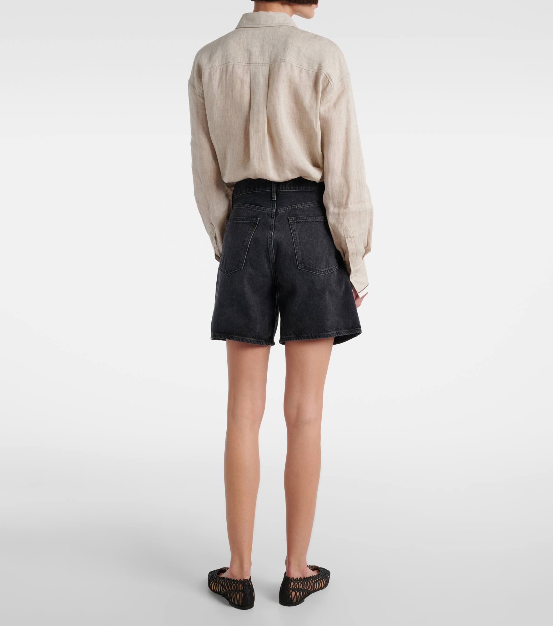 Dame high-rise denim shorts - 3