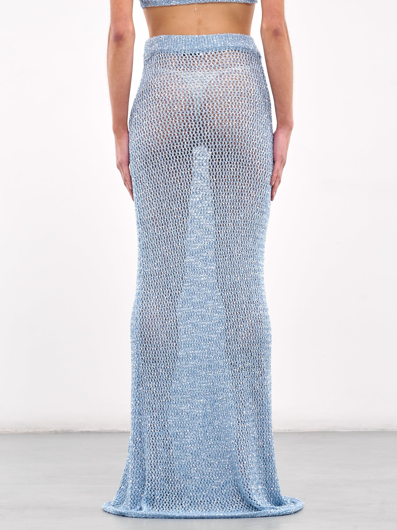Sequin Crochet Maxi Skirt - 3
