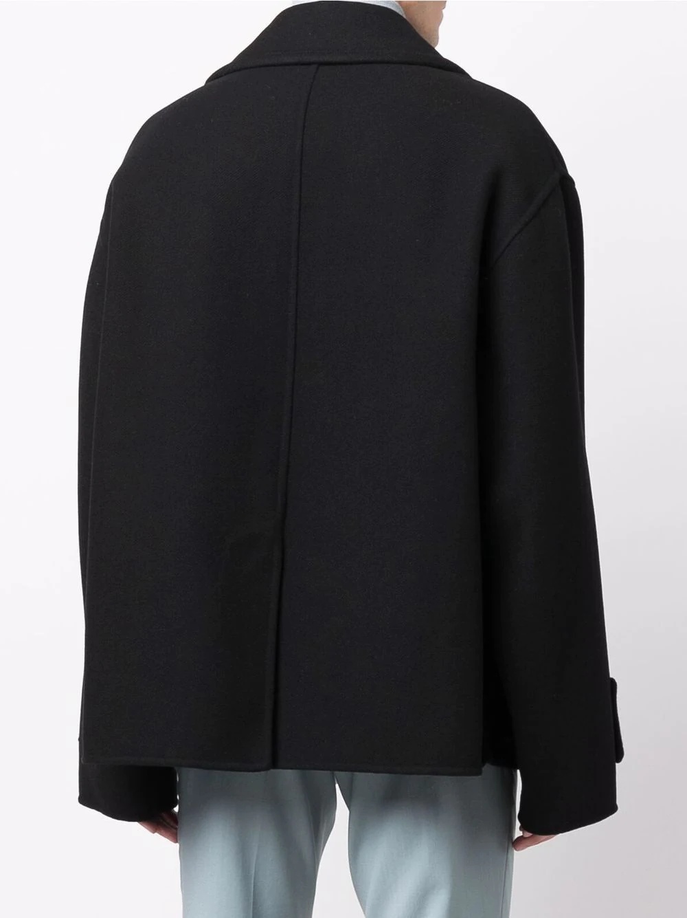 double-breasted virgin wool-blend coat - 4