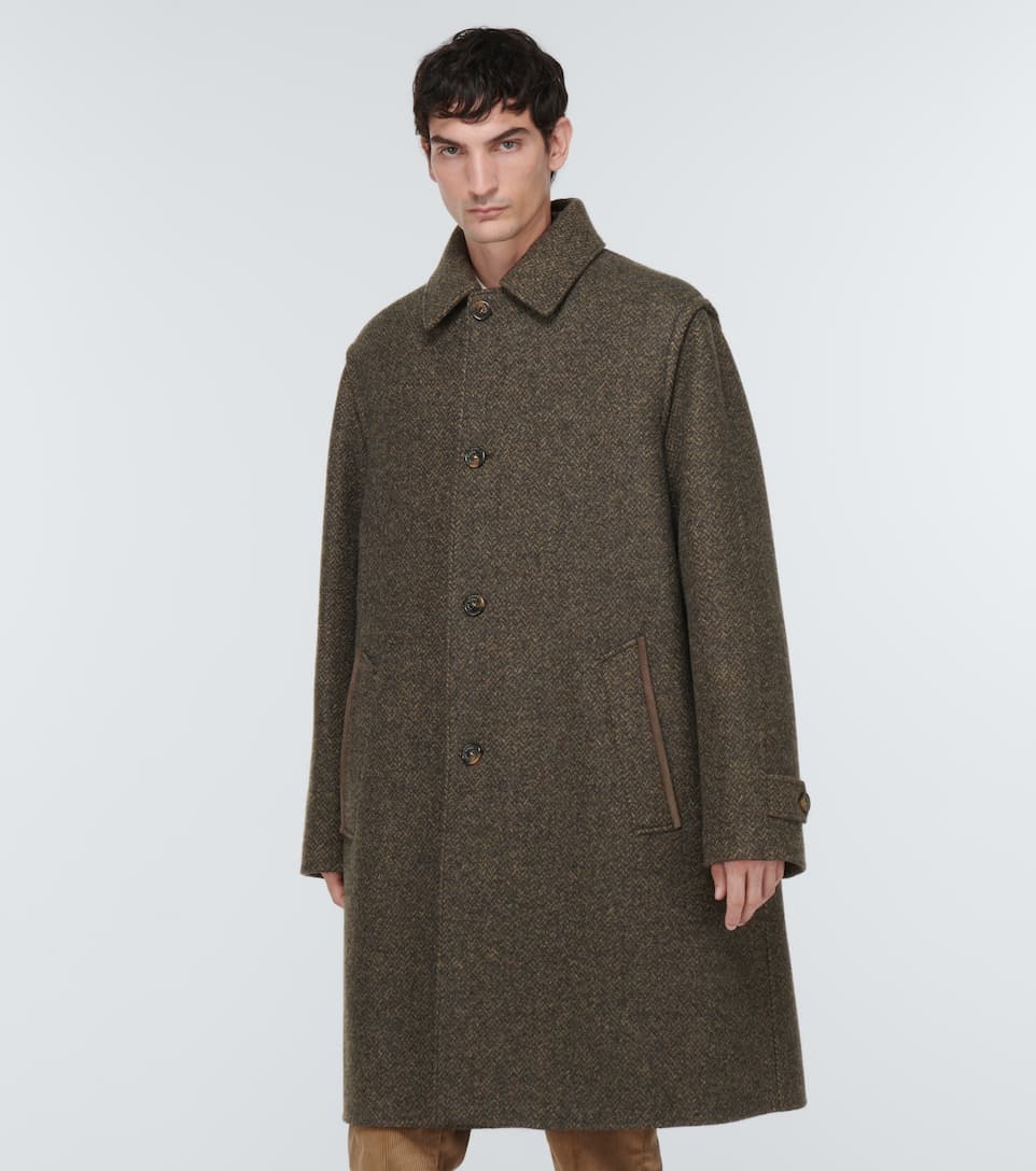 Savile cashmere-blend overcoat - 3