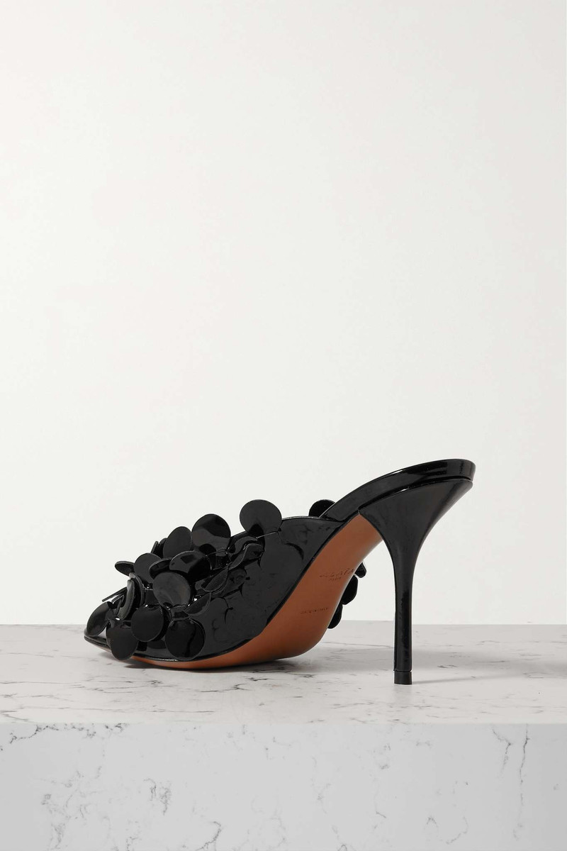 Confetti 90 embellished patent leather mules 3