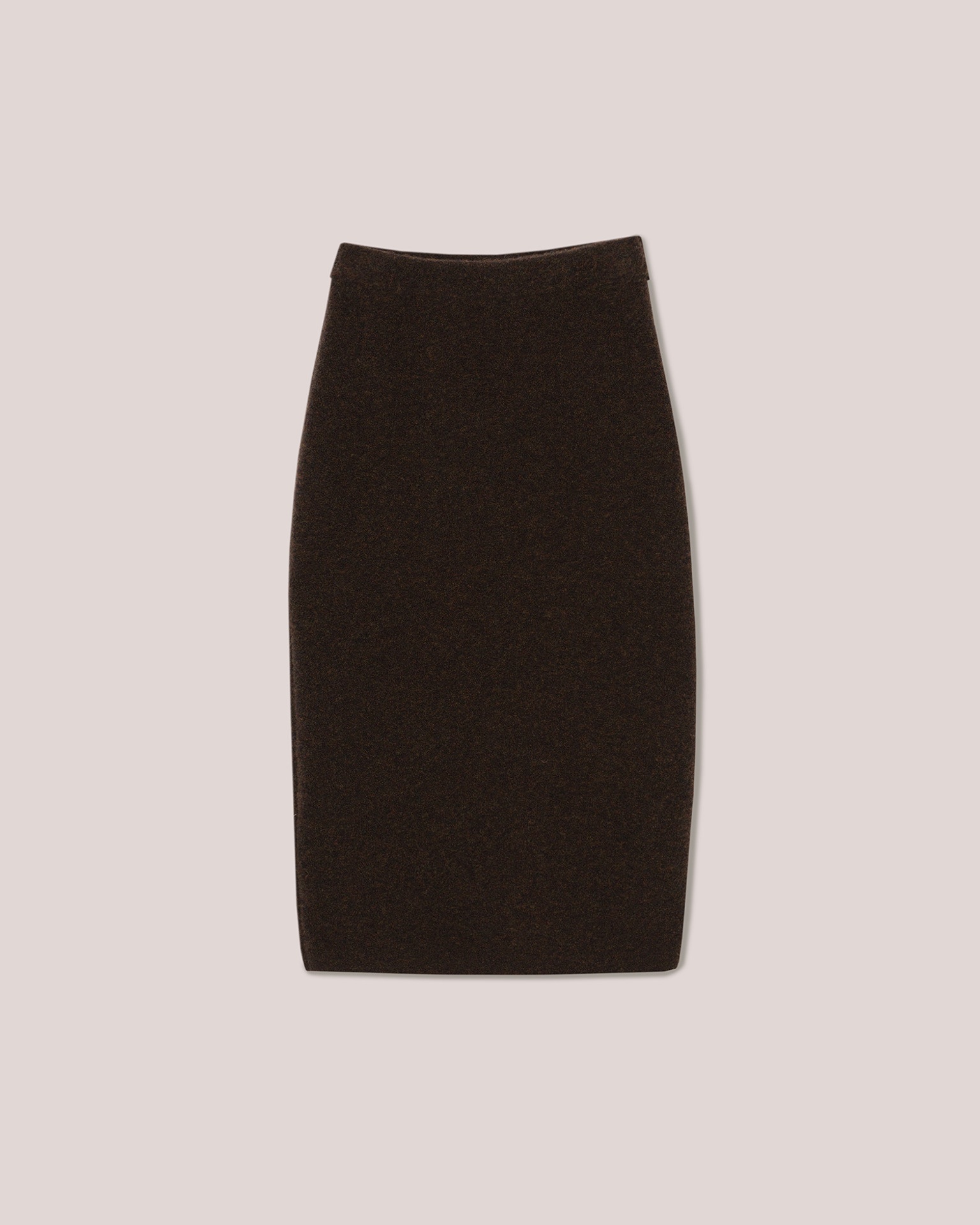 ESAH - Compact boucle skirt - Brown - 1