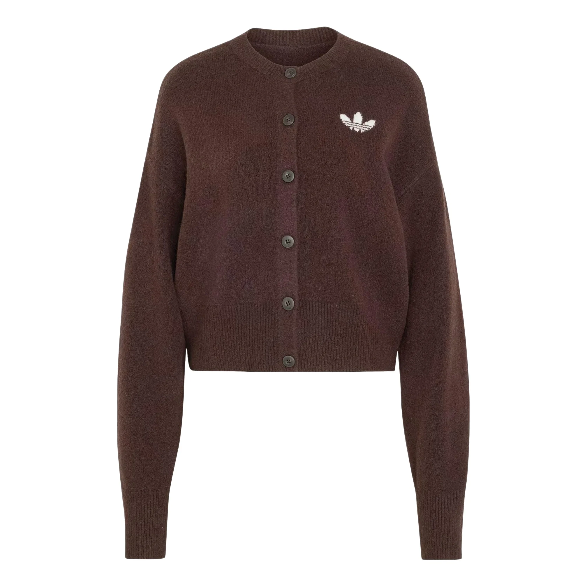 (WMNS) adidas Essentials Knit Cardigan Asia Sizing 'Aurora Coffee' IA4455 - 1