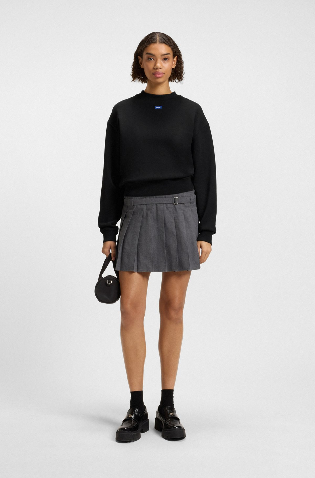 COTTON-TERRY SWEATSHIRT WITH LOGO BADGE - 3