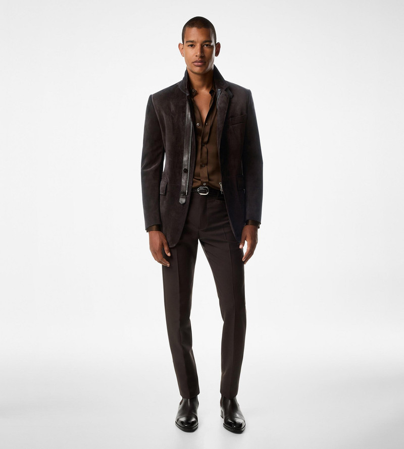 TOM FORD CASHMERE SUEDE SARTORIAL BLAZER outlook