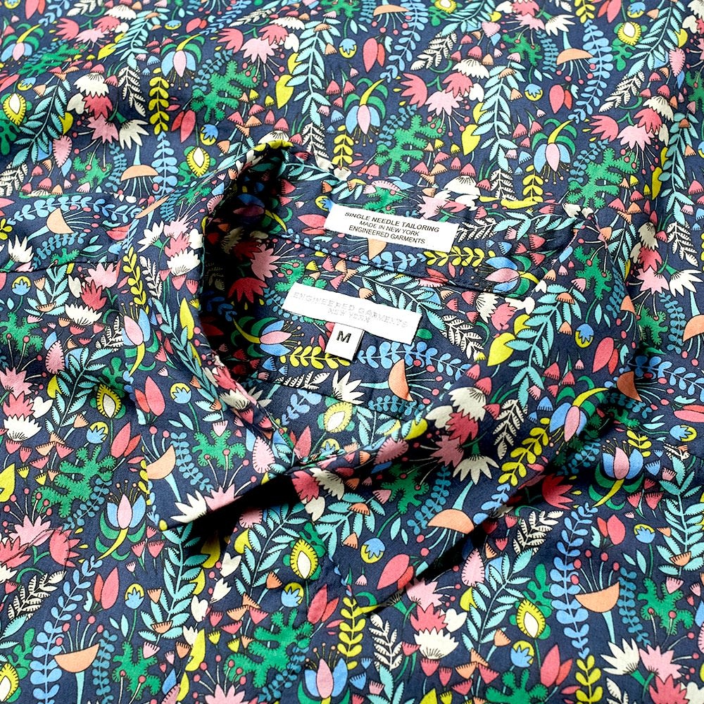 Engineered Garments Floral Short Collar Shirt - 2