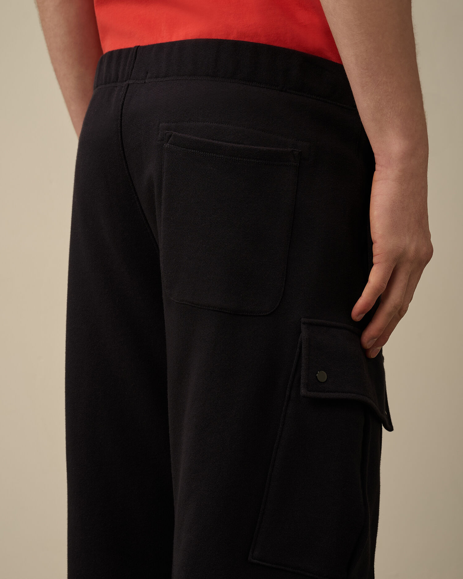 Diagonal Raised Fleece Cargo Sweatpants - 6
