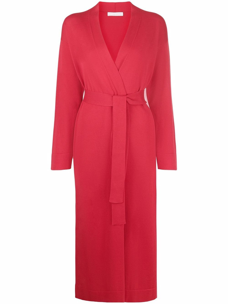 belted cotton cardigan 1