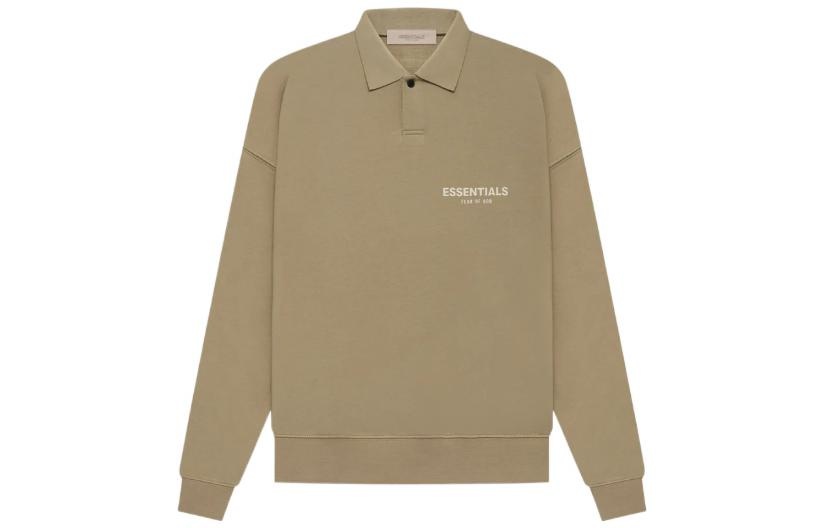 Fear of God Essentials SS22 Long Sleeve Polo Shirt 'Oak' FOG-SS22-265 - 2