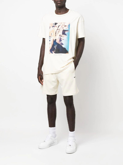 MSGM logo-print above-knee shorts outlook