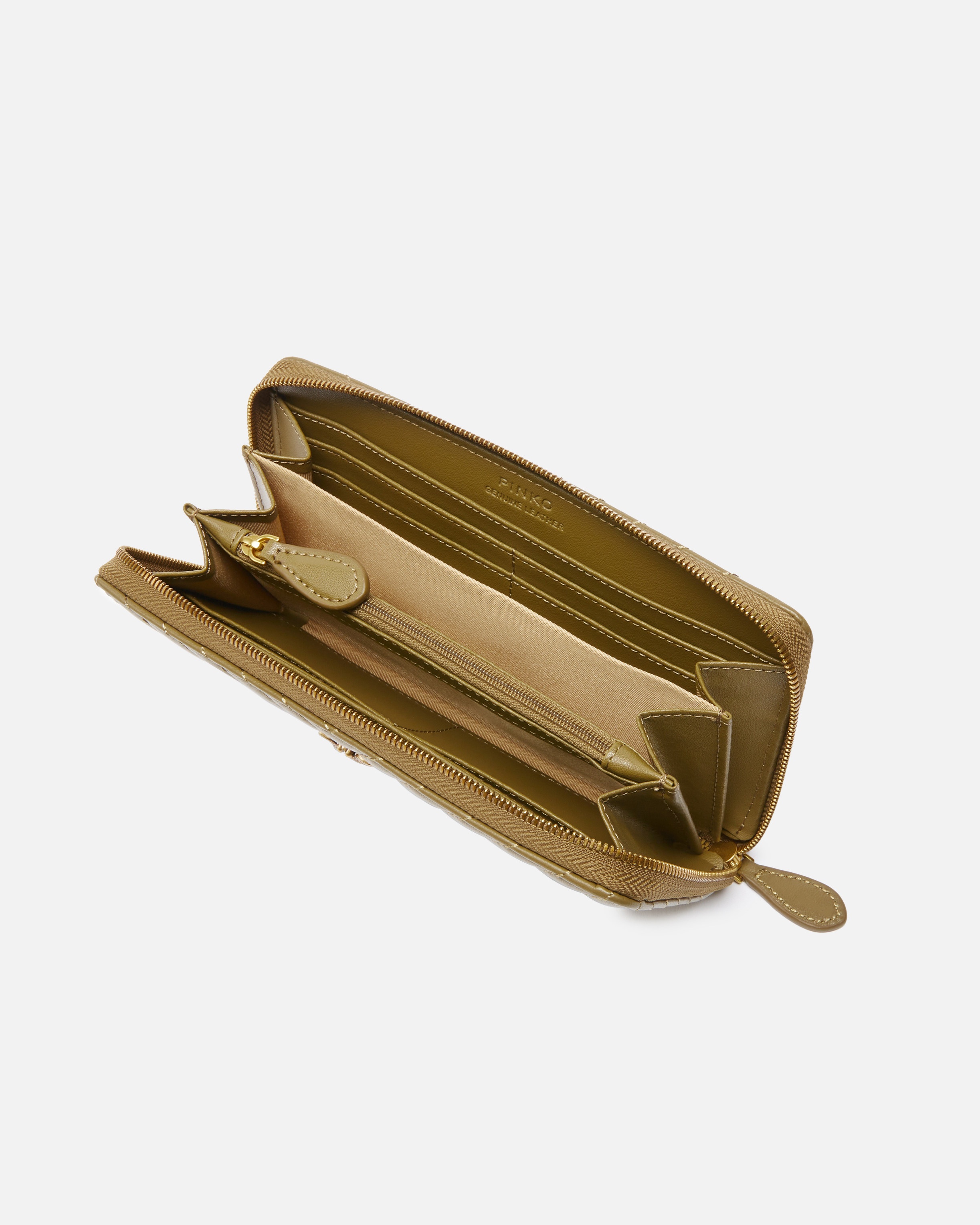 ZIP-AROUND WALLET IN CHEVRON-PATTERNED NAPPA LEATHER - 3