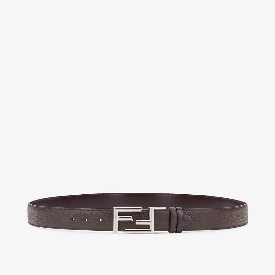 Brown leather belt - 1