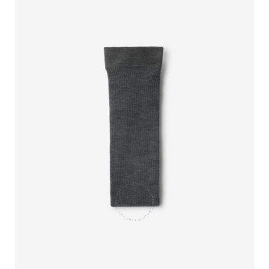 Burberry Mid Grey Wool-Blend Ribbed Tights - 1