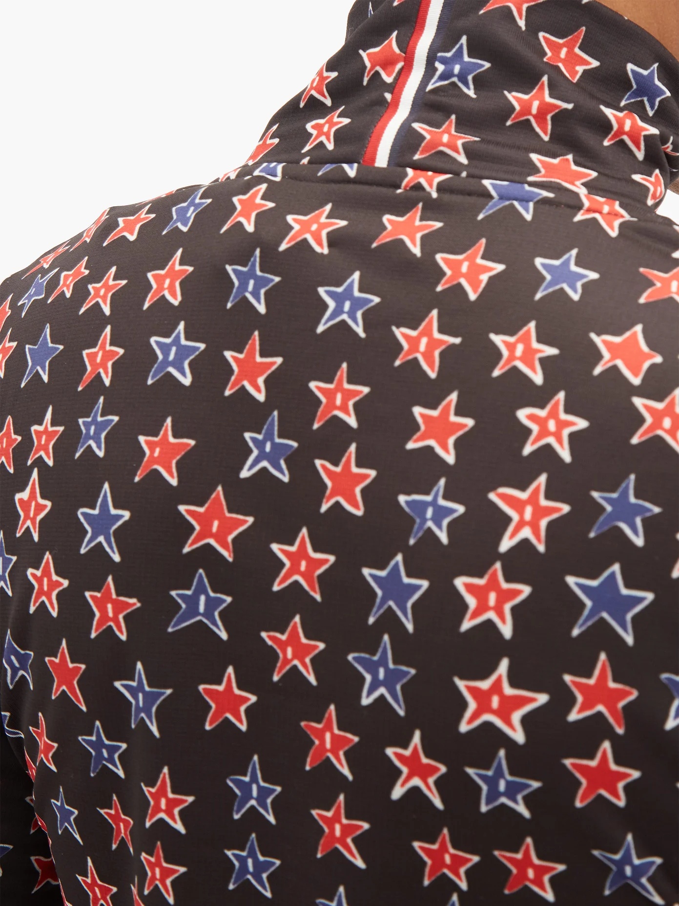 Star-print technical-jersey thermal top - 3