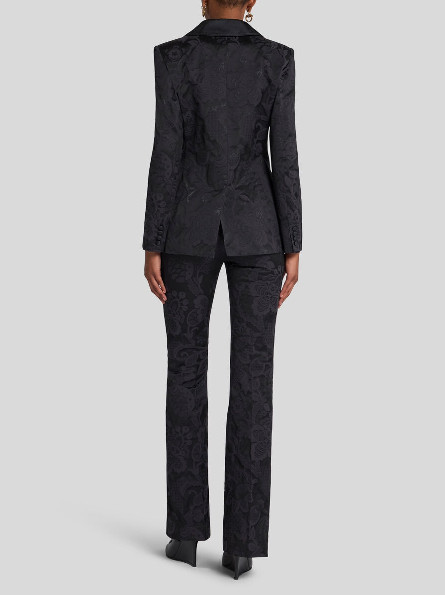 DOUBLE-BREASTED JACQUARD JACKET - 4