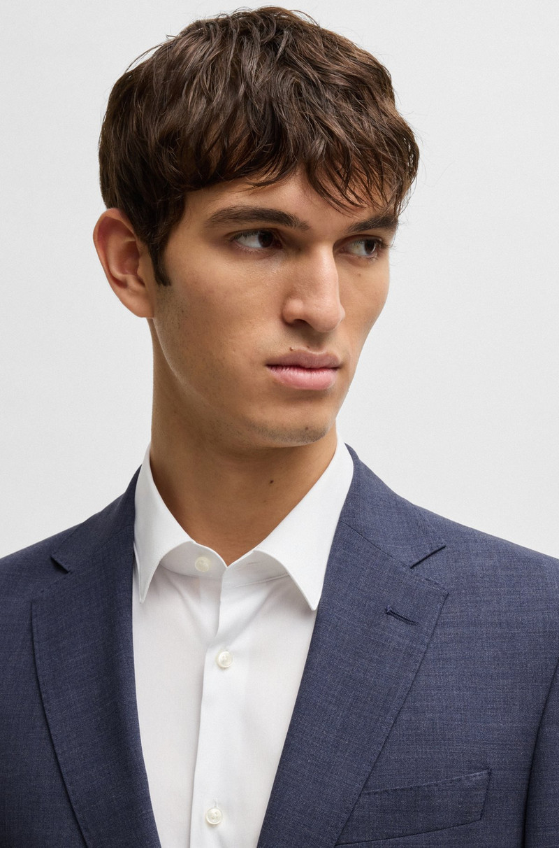 SLIM-FIT SUIT IN MICRO-PATTERNED PERFORMANCE-STRETCH FABRIC 4