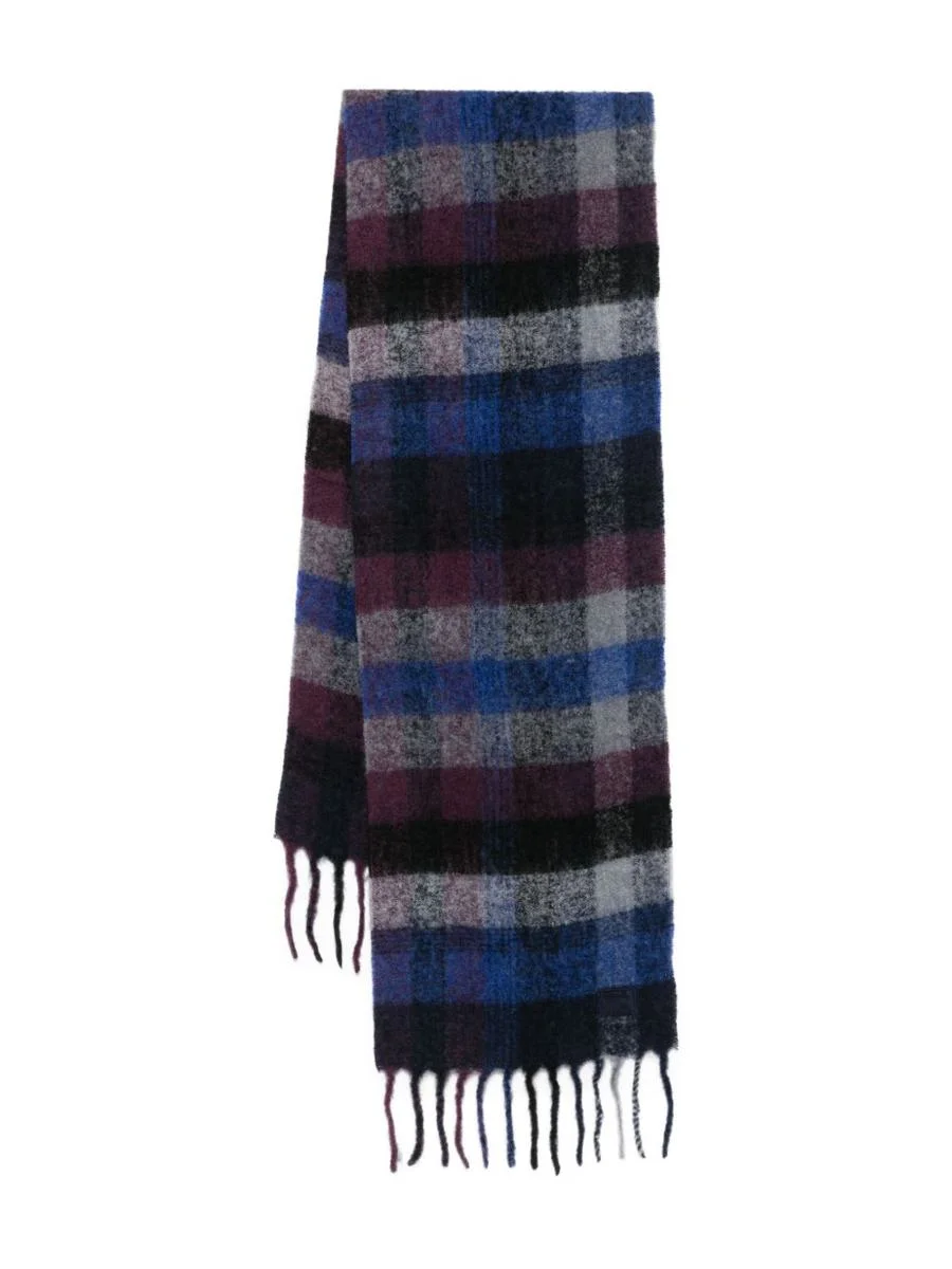 Paul Smith Multicolour Check-Pattern Scarf - 1