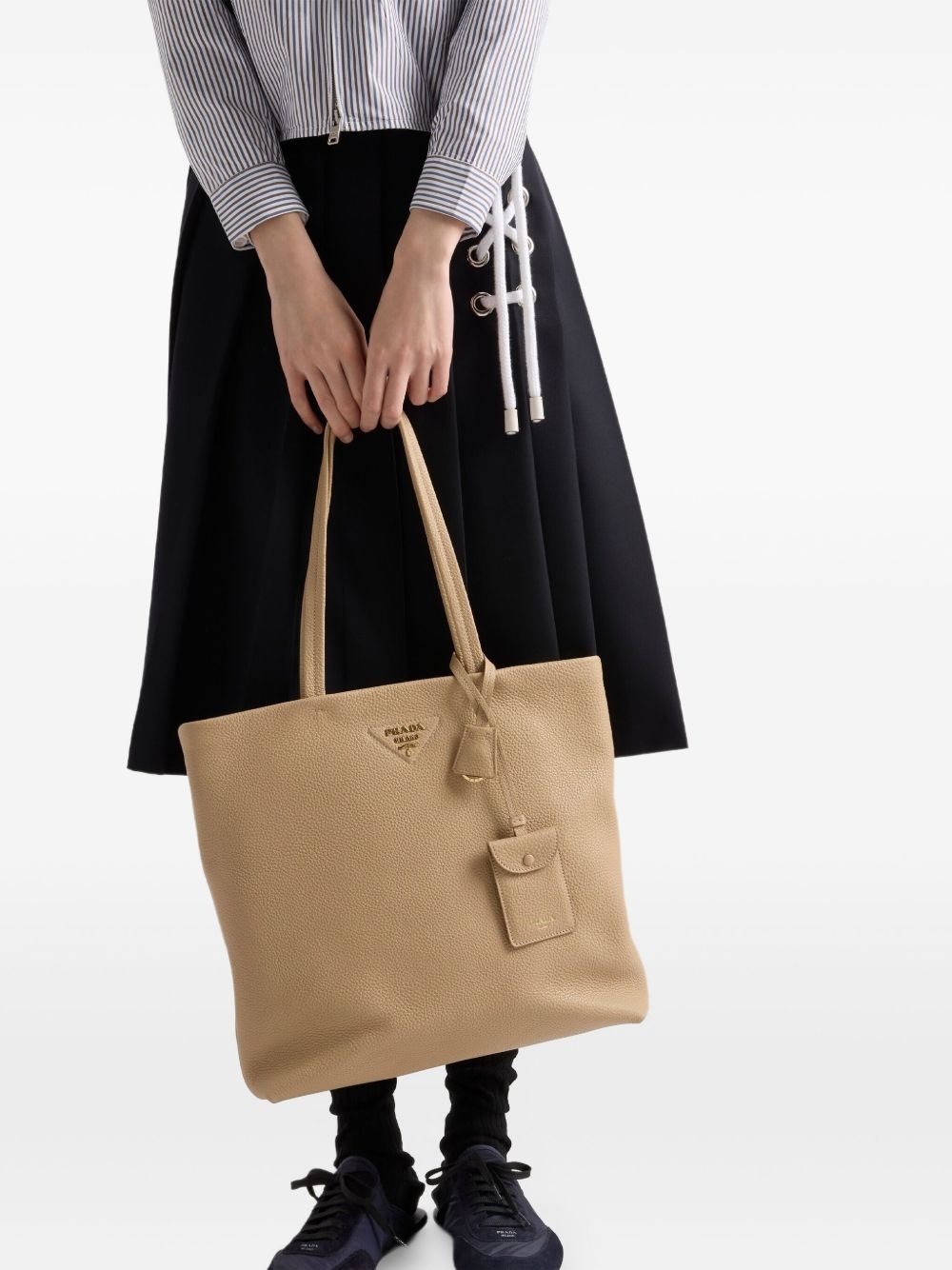large leather tote bag - 2