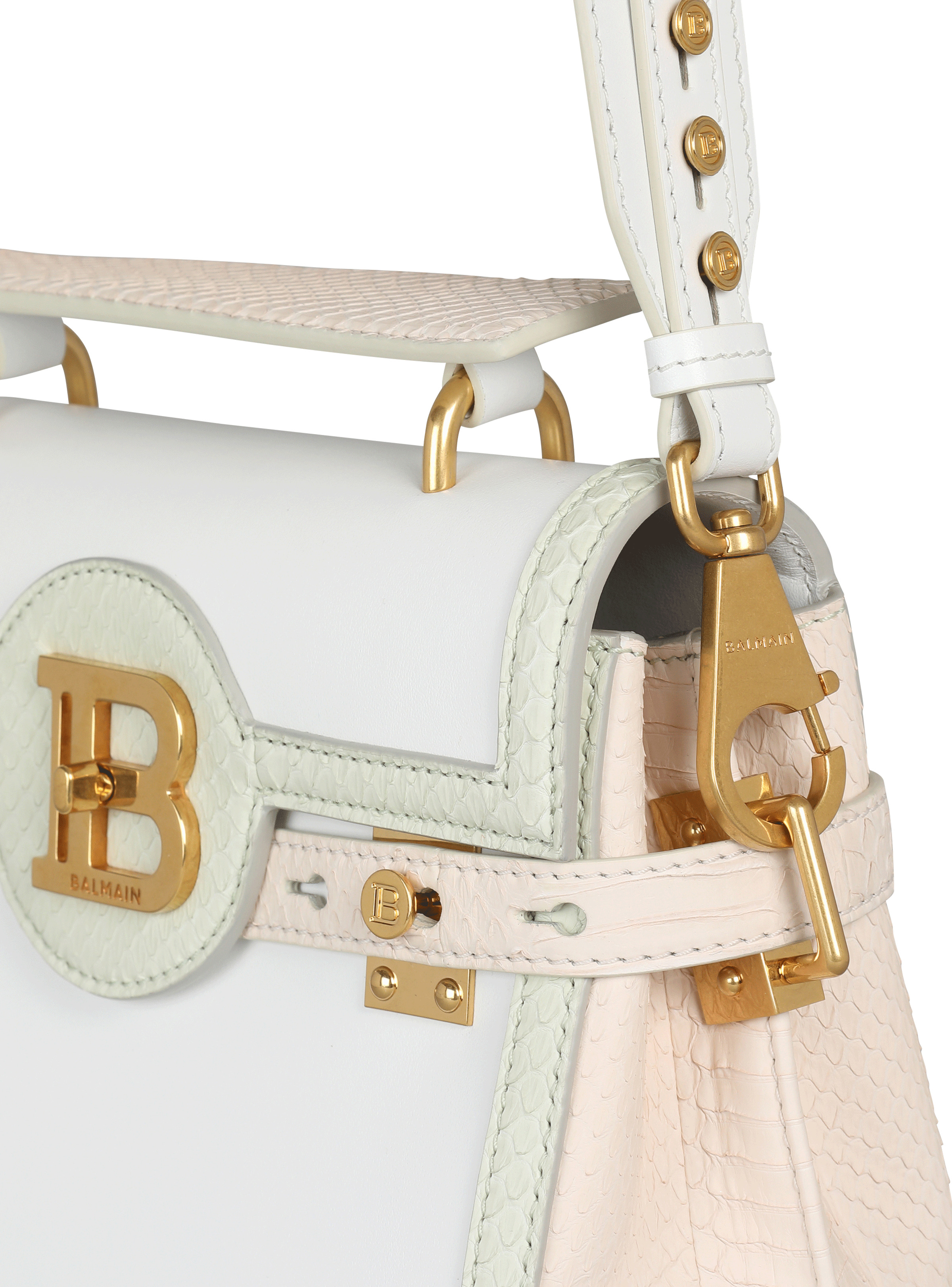 B-Buzz 23 bag in leather and python leather - 6