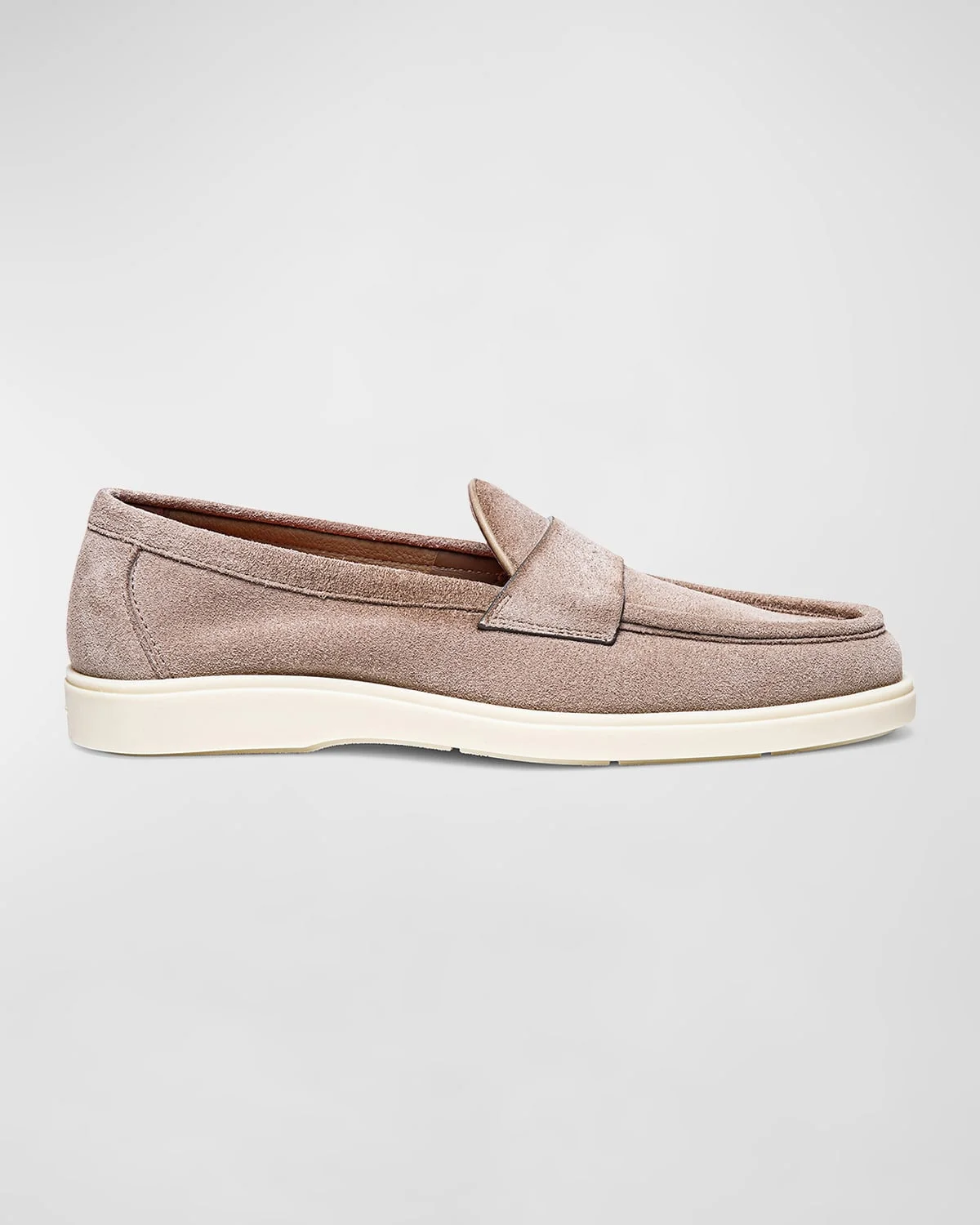 Men's Detroit Suede Rubber-Sole Penny Loafers - 1