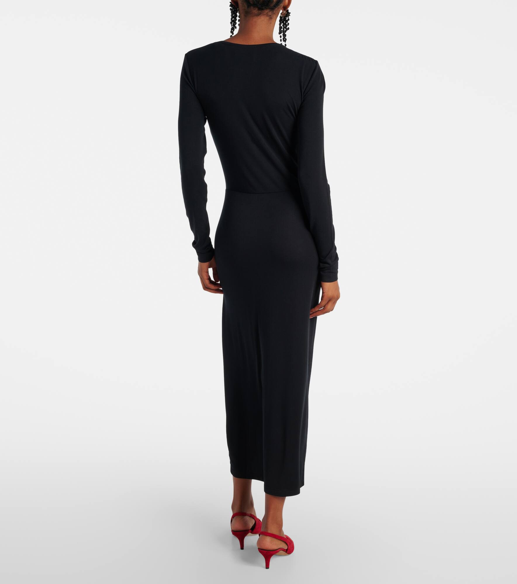 Jelina gathered jersey maxi dress - 3