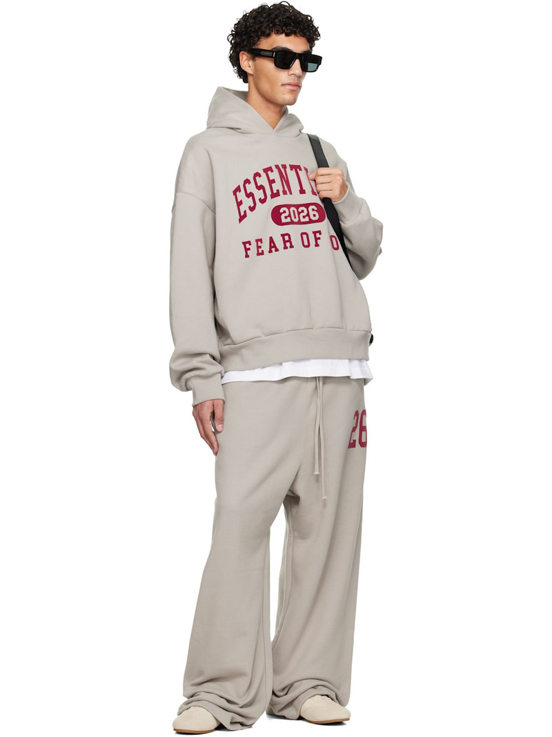 ESSENTIALS Gray Holiday Lounge Sweatpants outlook