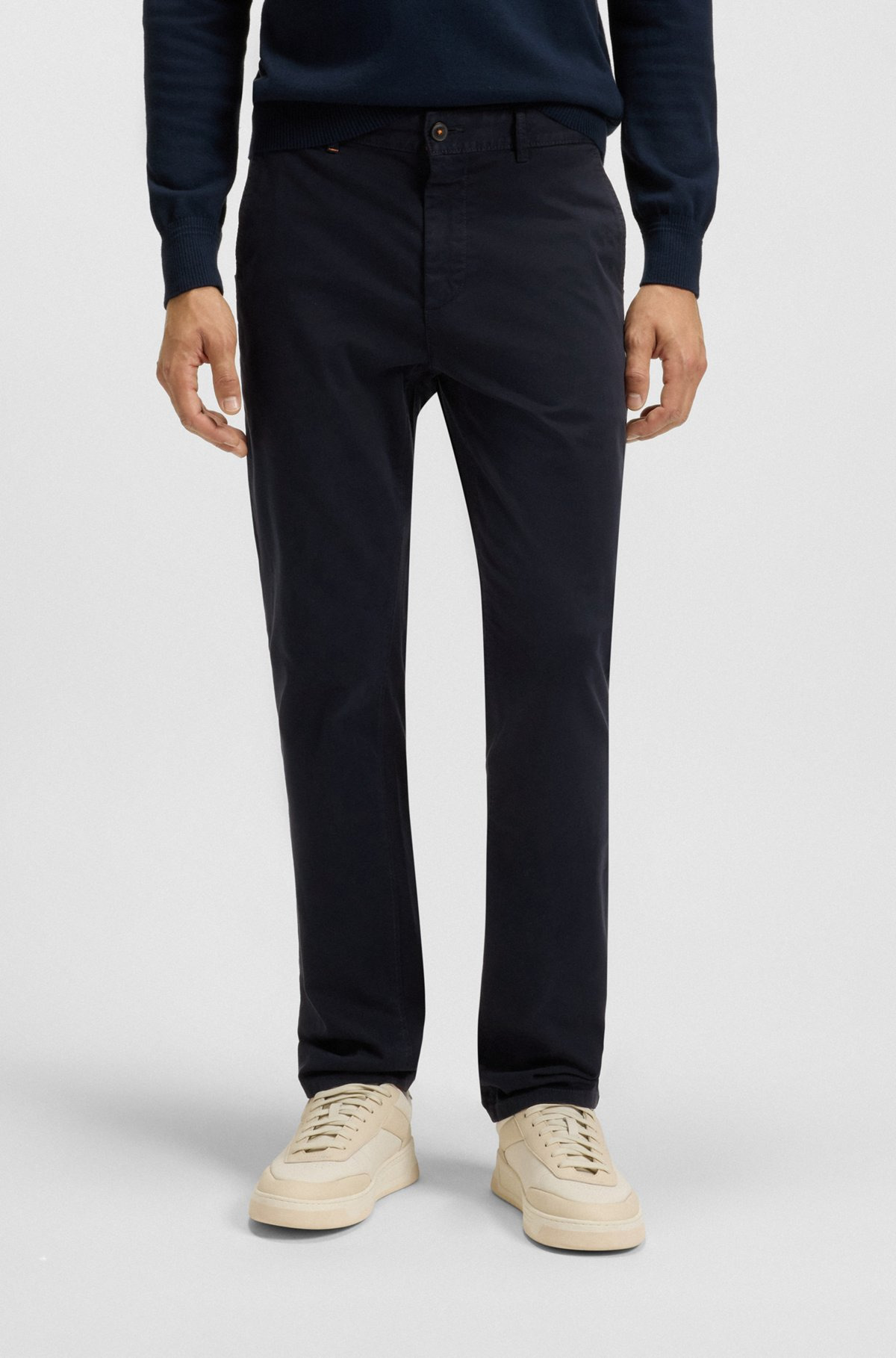 SLIM-FIT CHINOS IN STRETCH COTTON - 2
