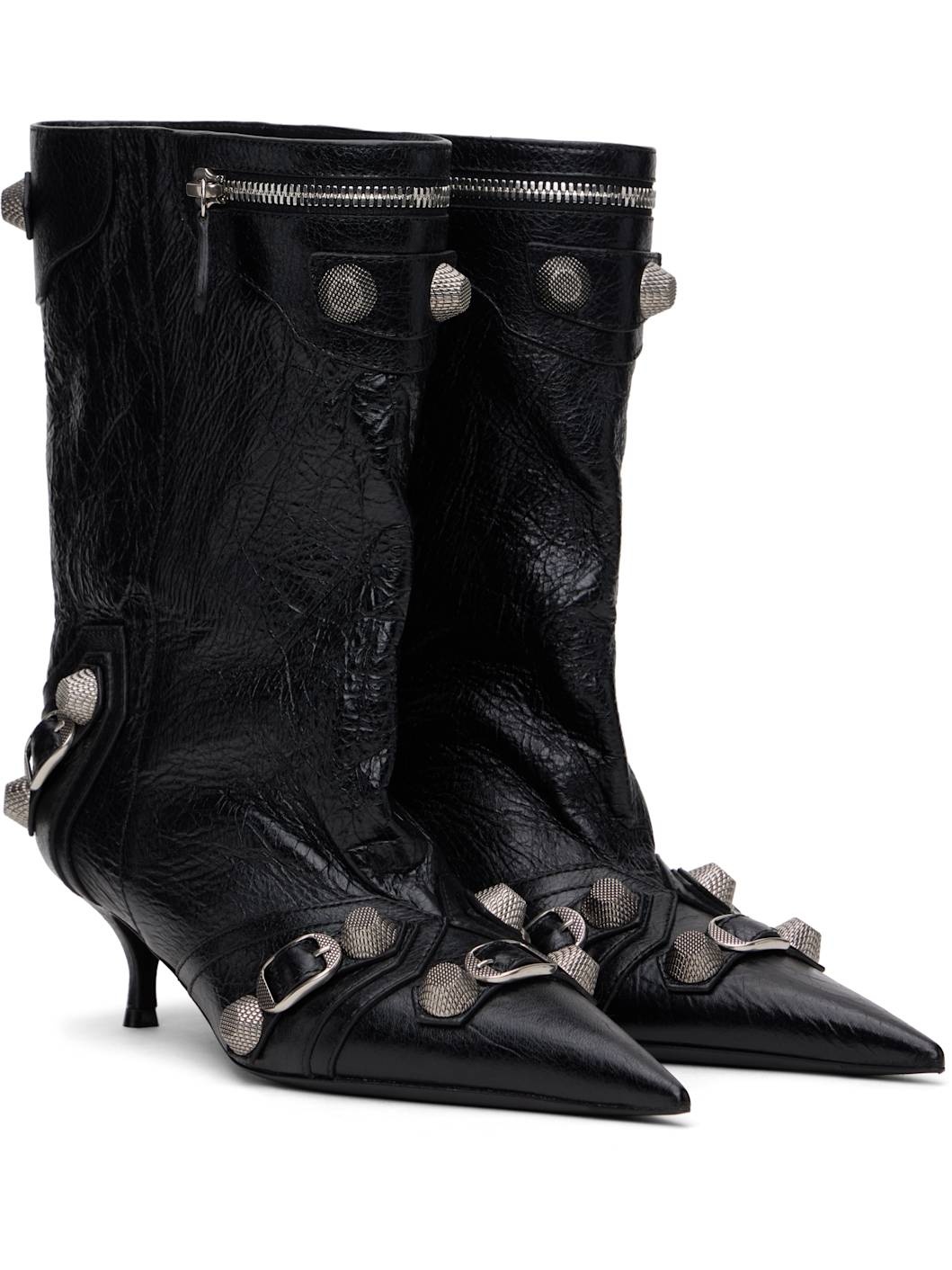 Black Cagole Wide 50mm Boots - 4
