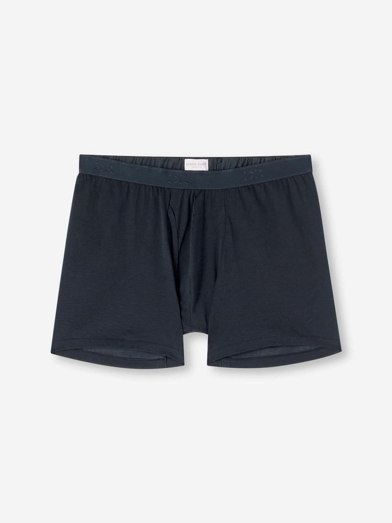 Men's Trunks Jack Pima Cotton Stretch Navy - 1