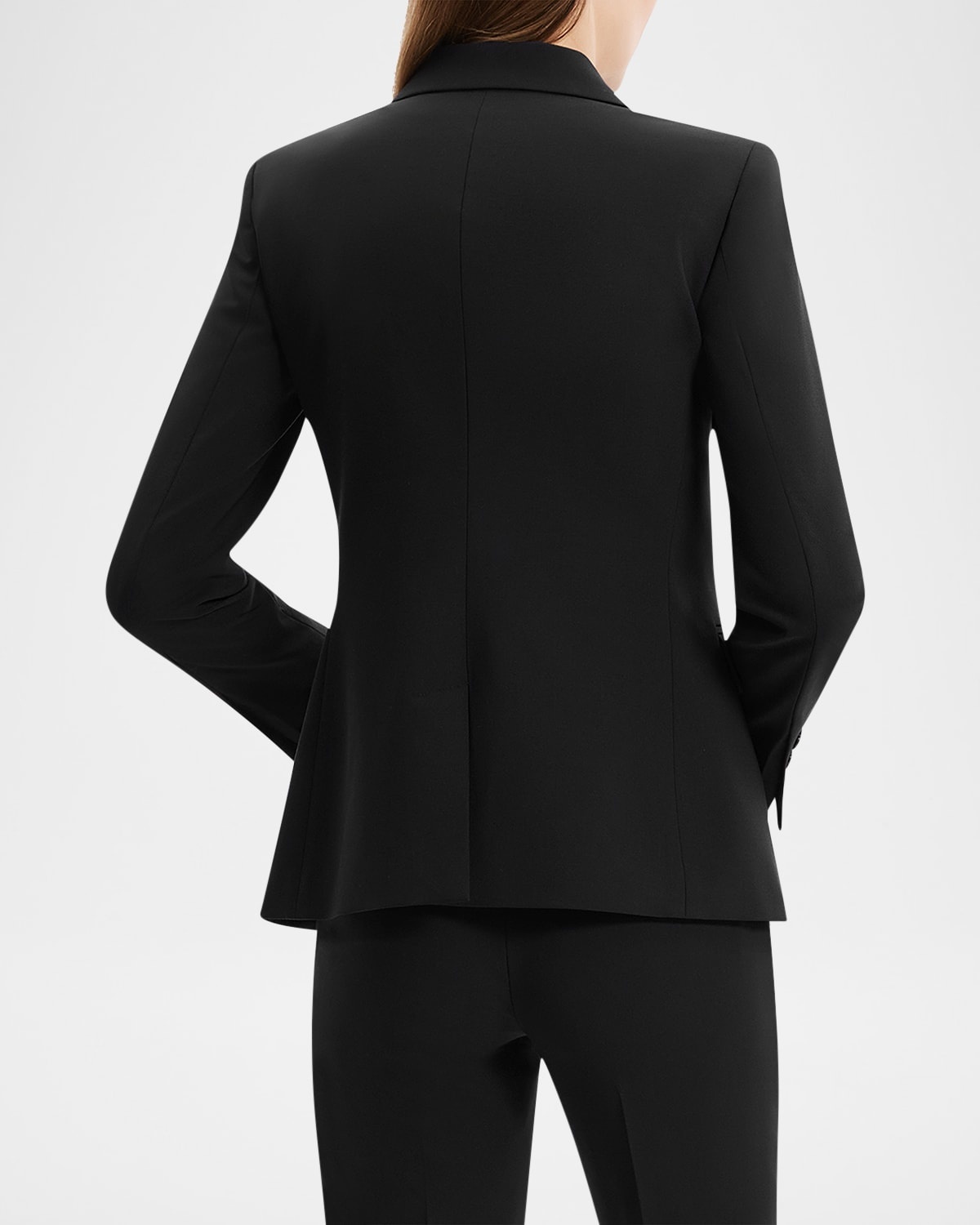 Traceable Wool Slim Single-Breasted Blazer - 3