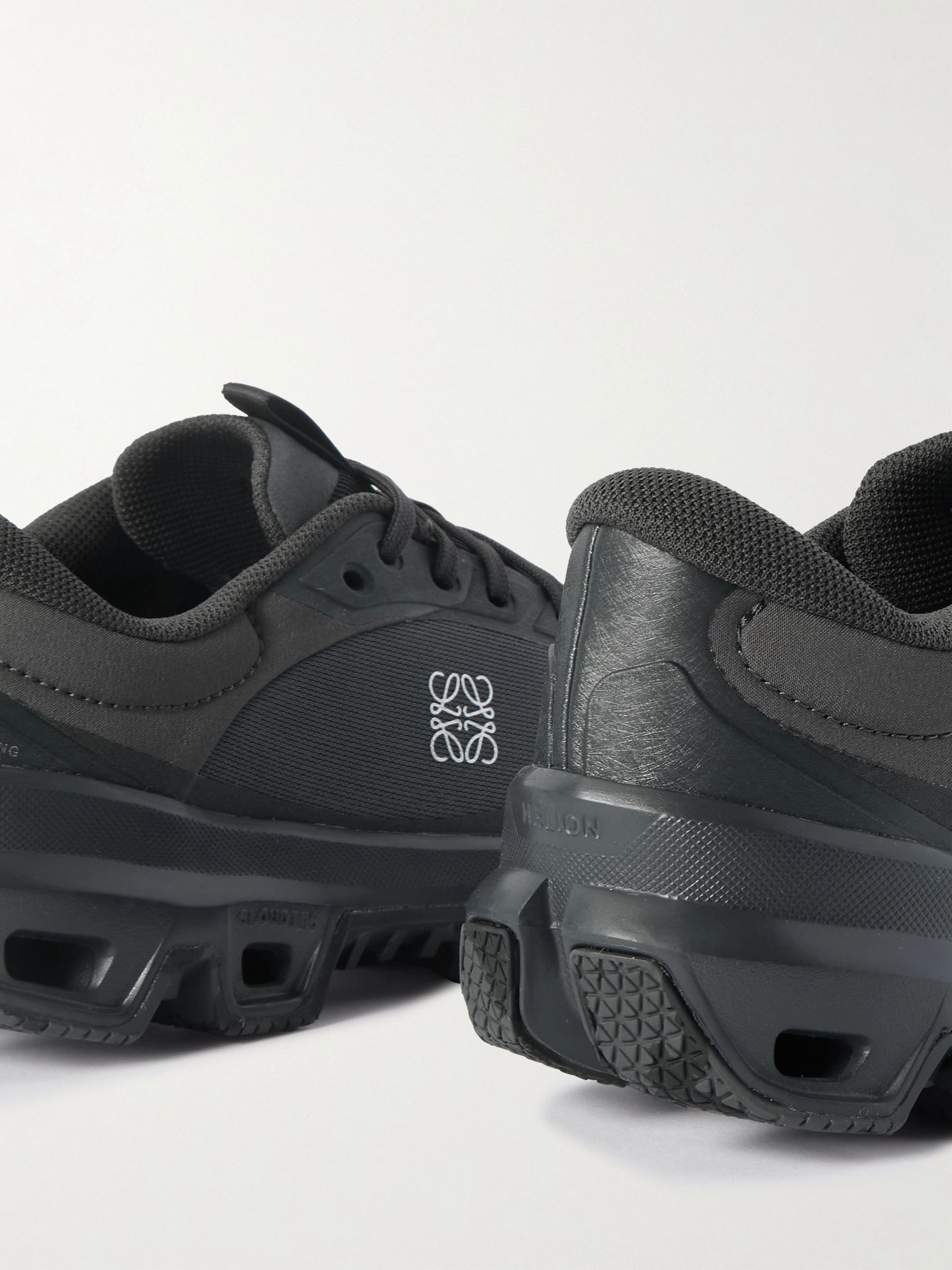 + ON Cloudventure 2.0 Rubber-Trimmed Mesh Sneakers Black - 5