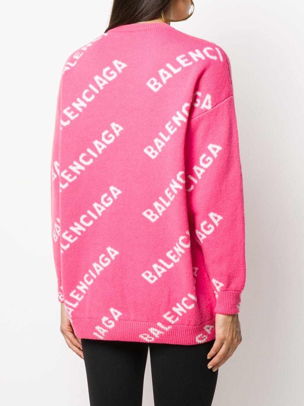 all-over logo-print jumper - 4