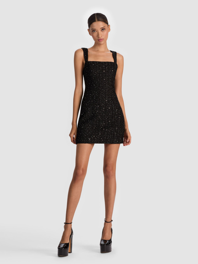 KERIA EMBELLISHED TWEED MINI DRESS 2