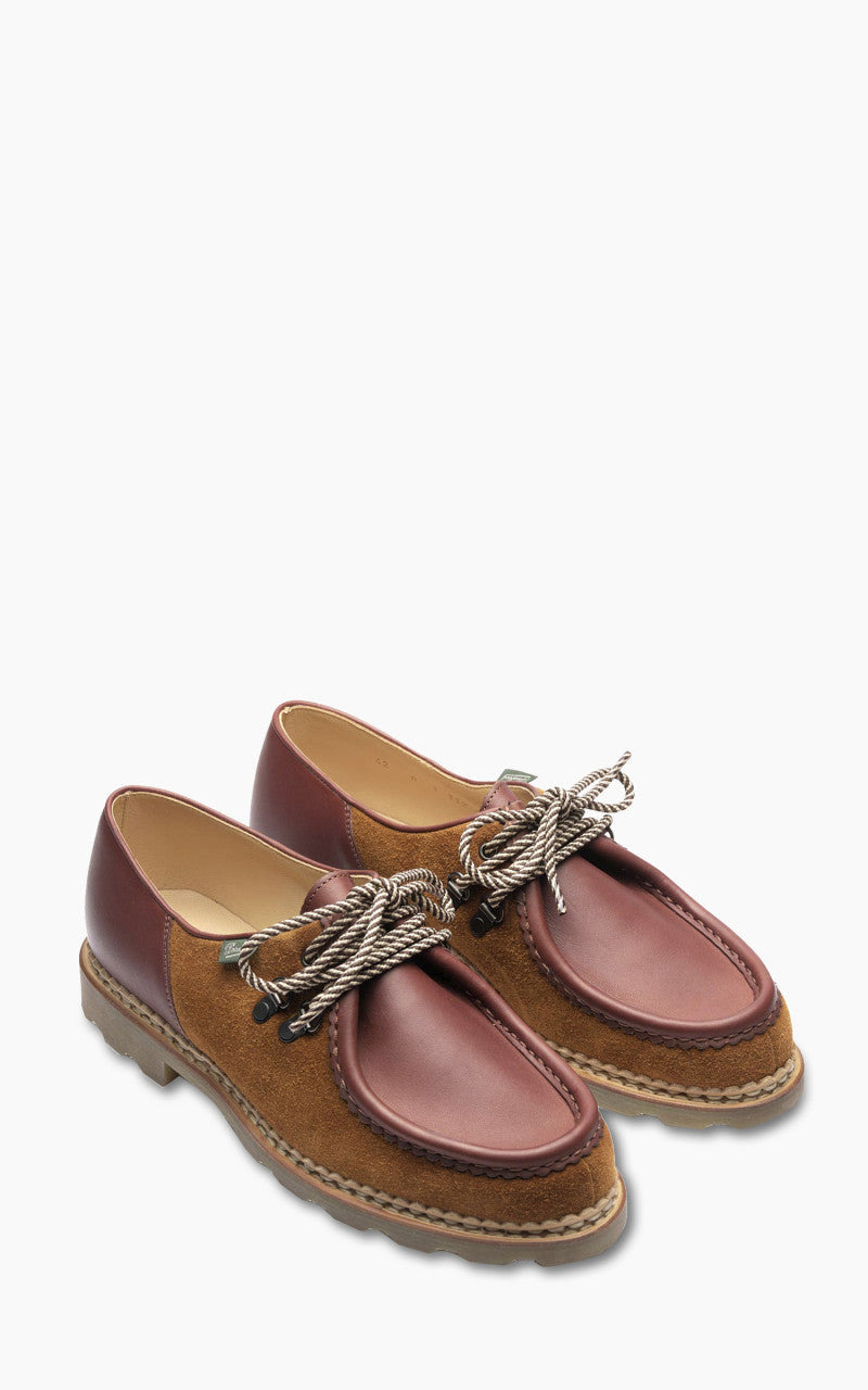 X ENGINEERED GARMENTS MICHAEL HOM ANNEAUX LISSE MARRON/VELOURS WHISKY - 3